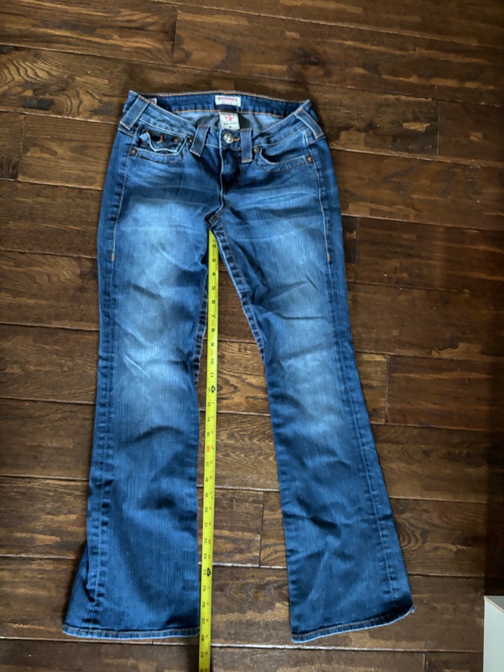 True Religion Women's Blue Flared Jeans